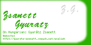 zsanett gyuratz business card
